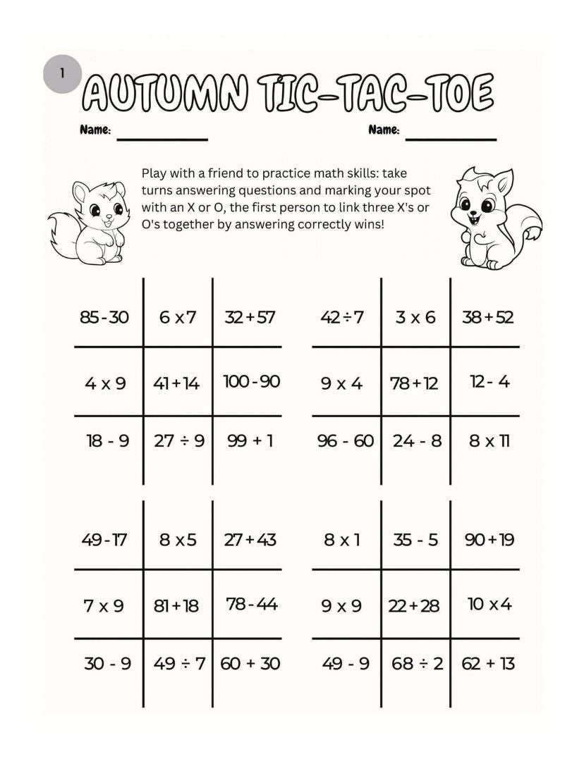 Autumn Tic Tac Toe Activity jpg