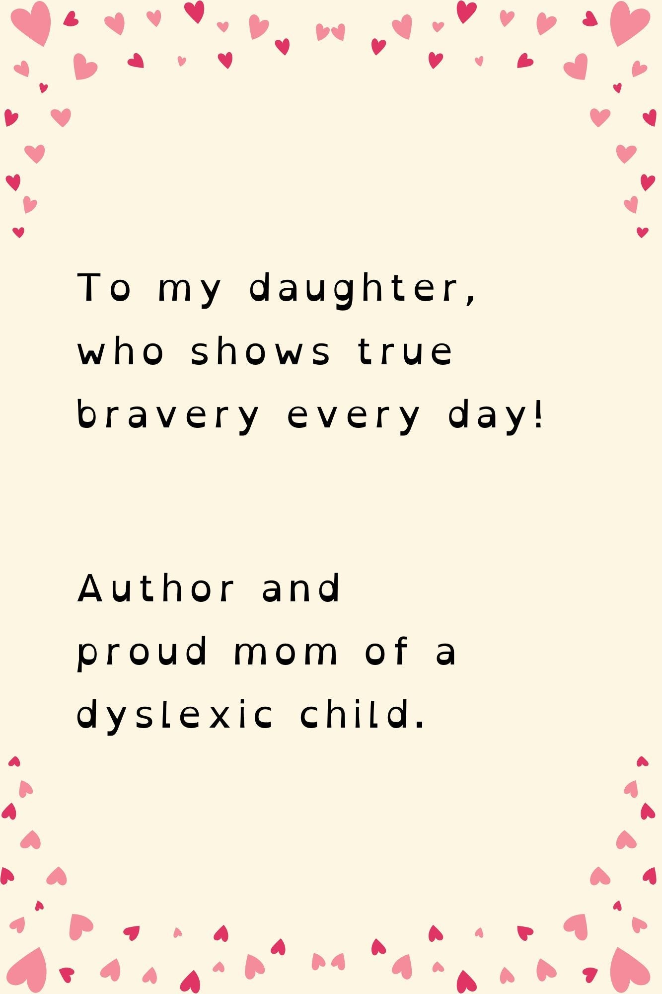 message to my daughter