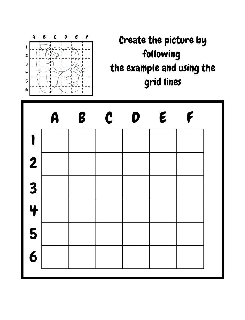 draw a picture using grid lines
