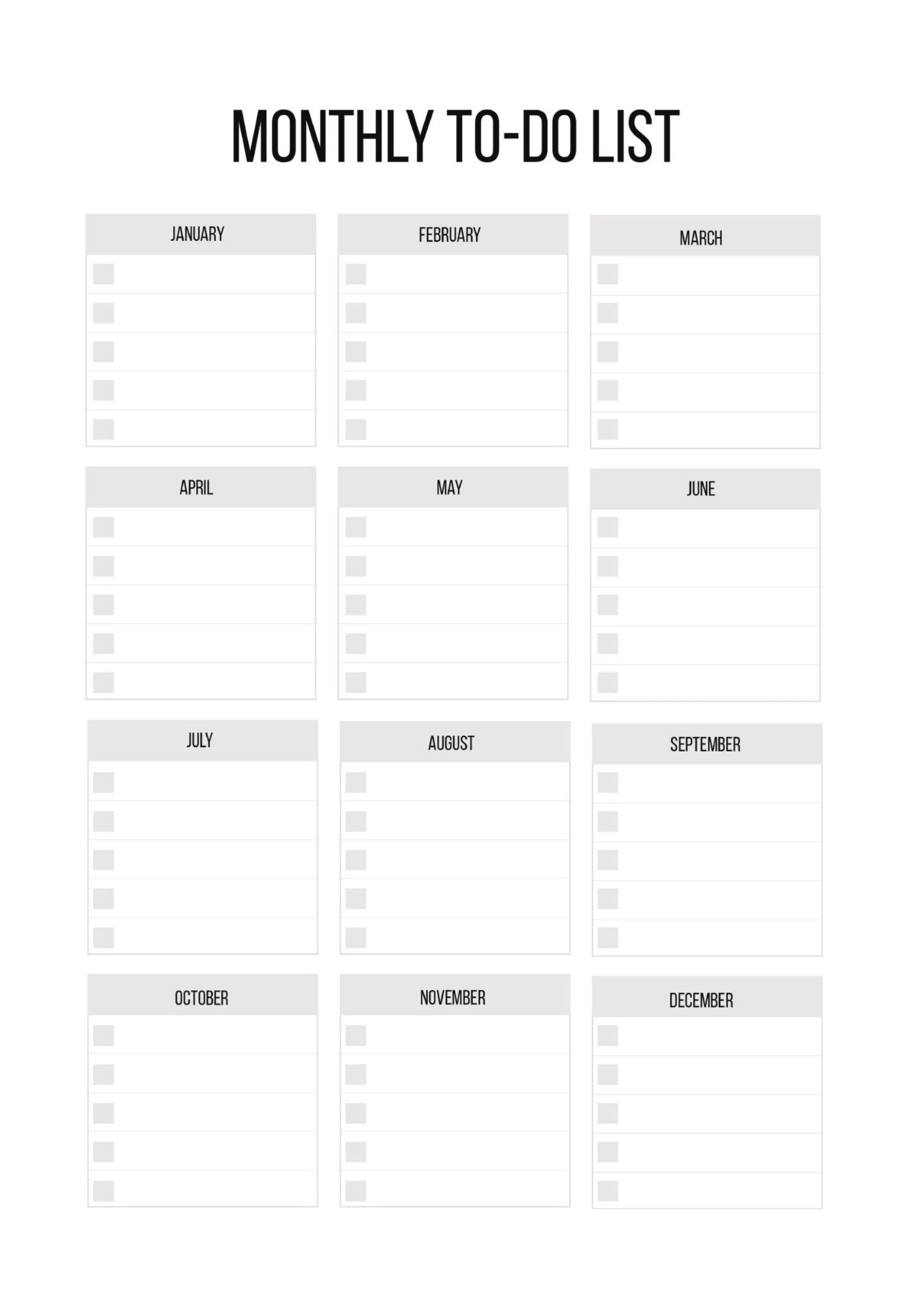 to do list