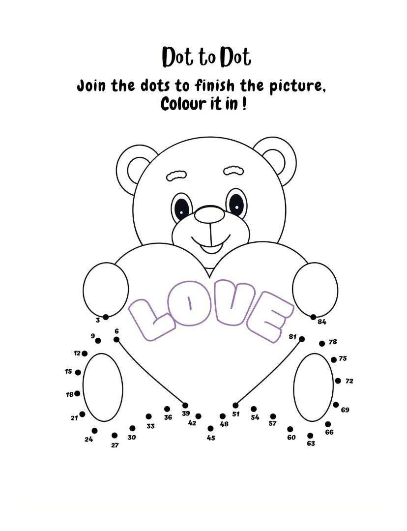 dot to dot valentine activity