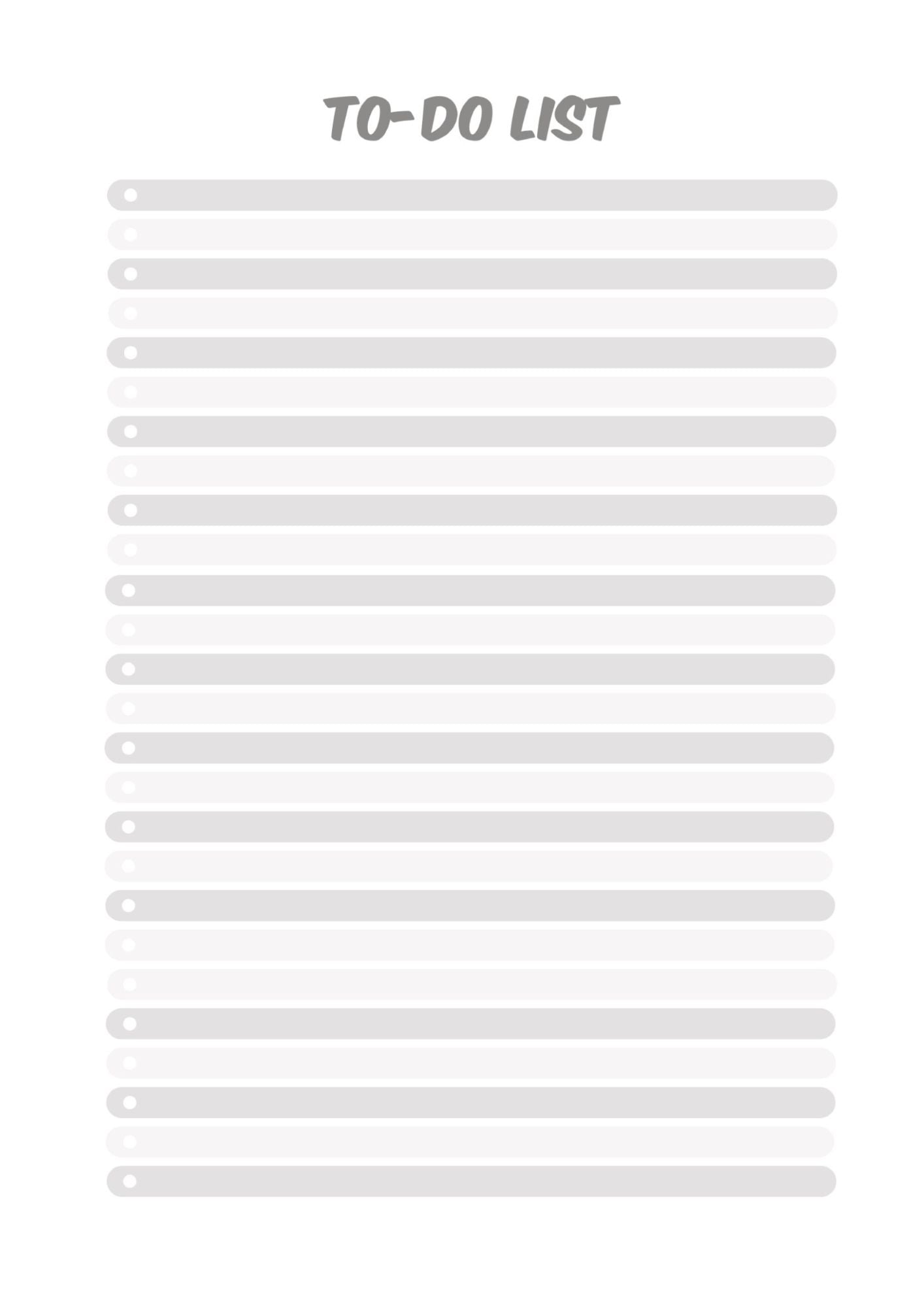 to do list