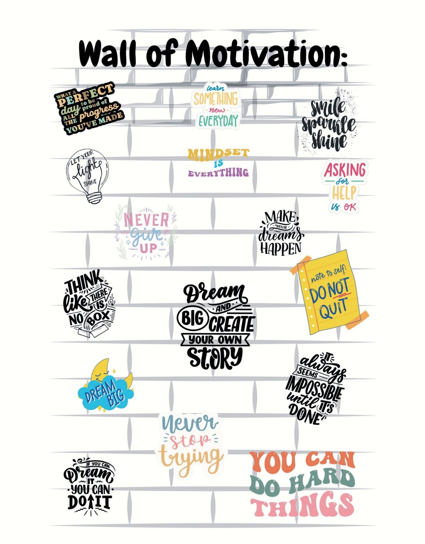 wall of motivation