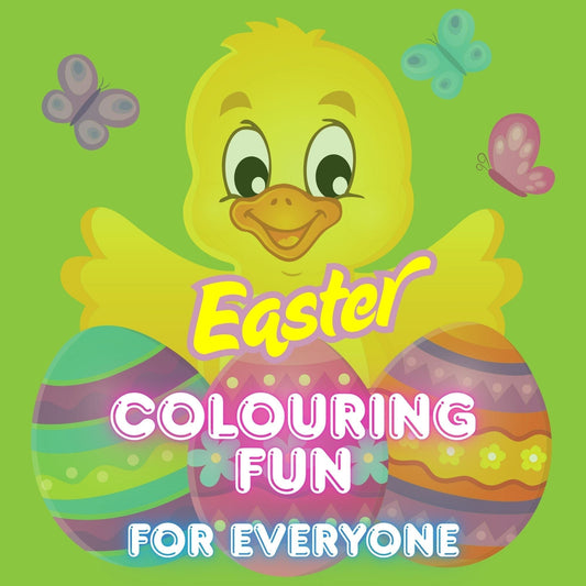 Easter Coloring Book Printable front cover jpg