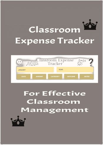 Classroom Expense Tracker front cover