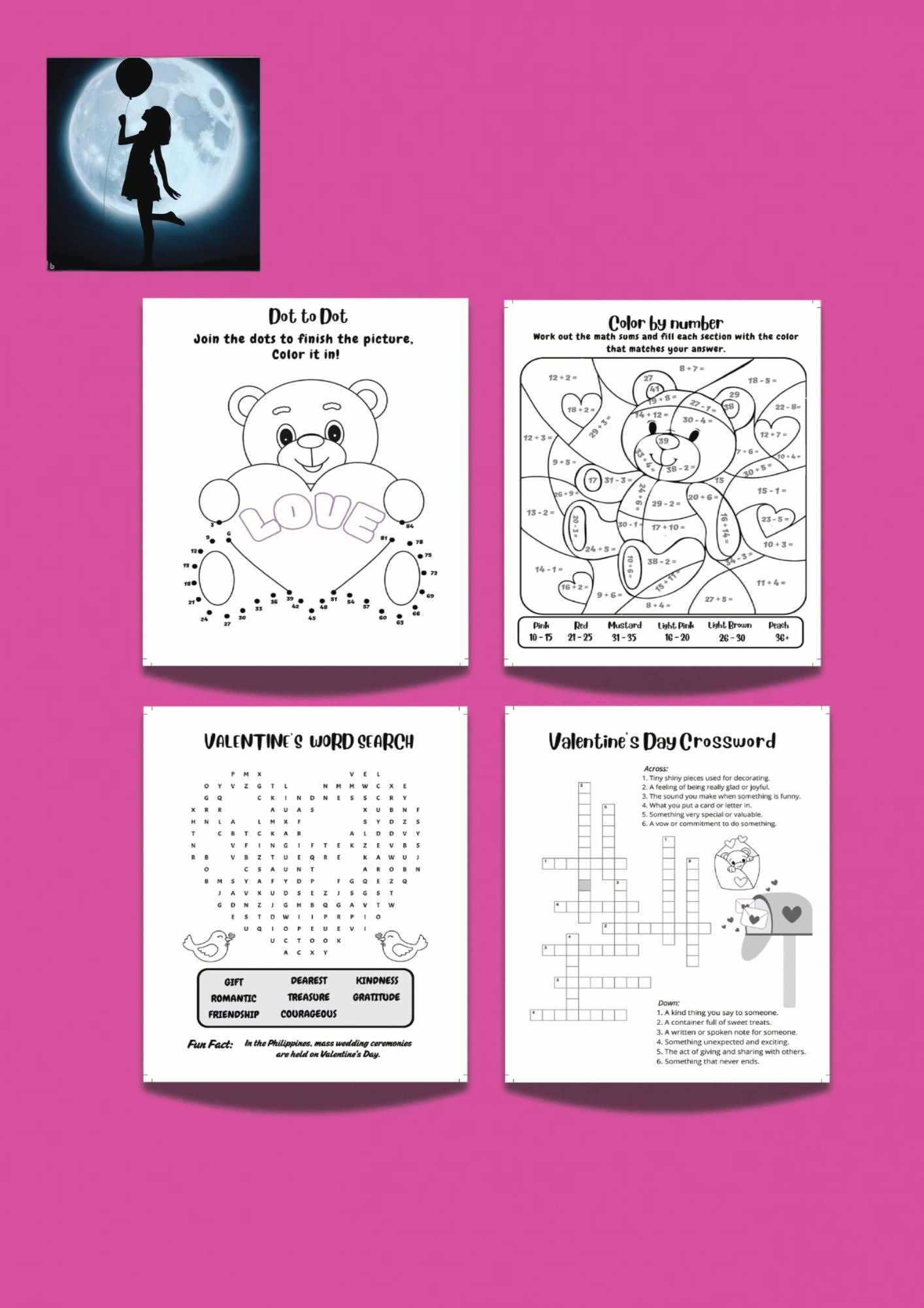 valentine's activity book back cover