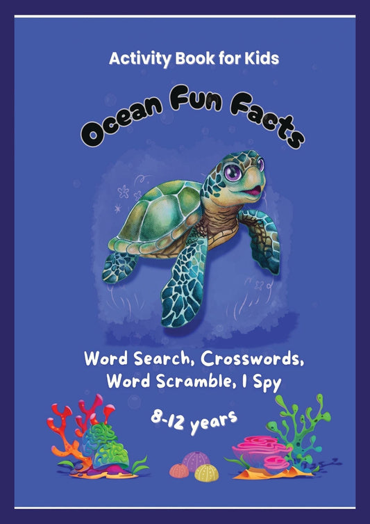 ocean activity book for kids front cover